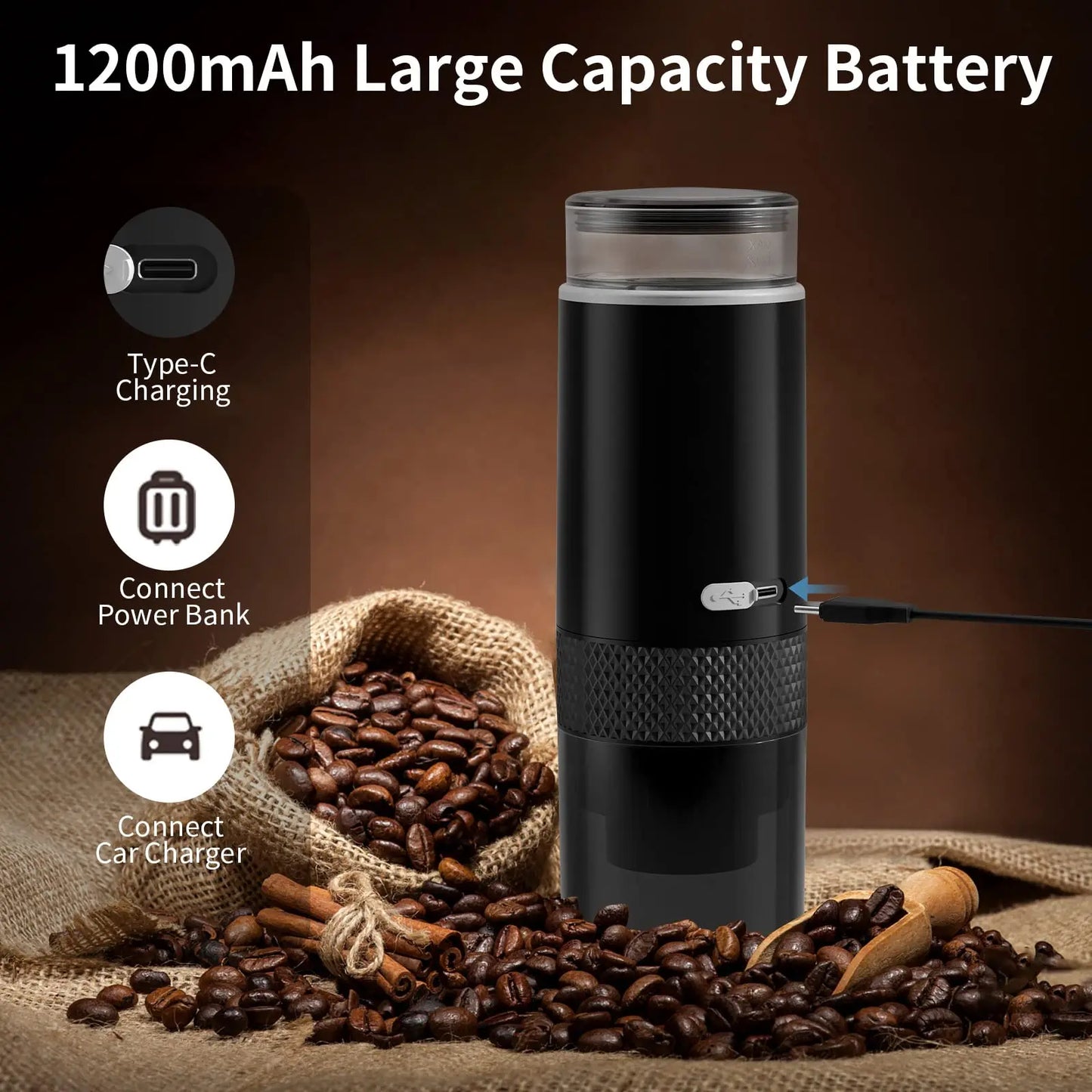 New Coffee Maker Electric Capsule Ground Coffee Brewer Portable Coffee Machine Fit Coffee Powder and Coffee Capsule